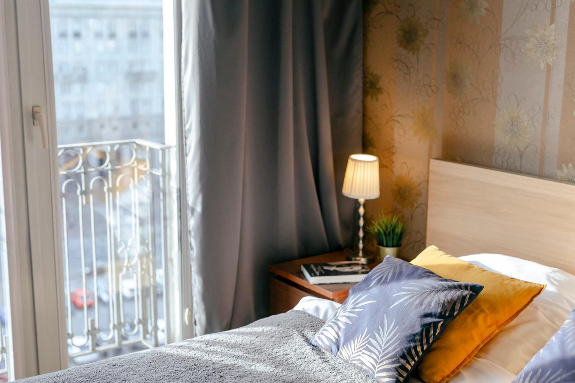 Plac Konstytucji 6 Orange - Apartament Dla 4 Osob - Bezplatny Parking - Free Parking - Piekny Widok Na Panorame Warszawy 华沙 外观 照片